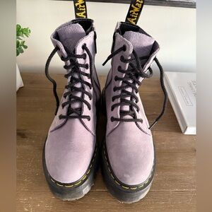 Dr. Martens Lavender Lace-Up Boots